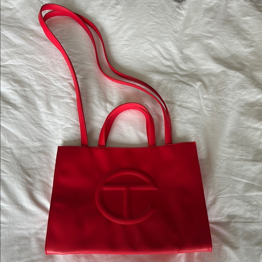 Telfar Red Shopping Bag
